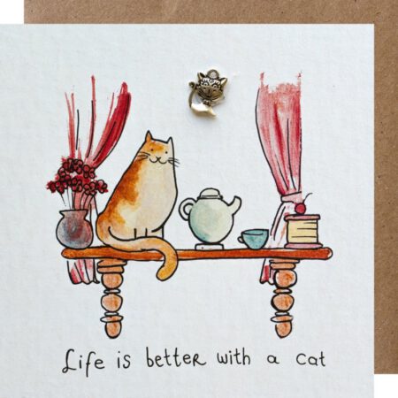 kaart, cat, sidedish