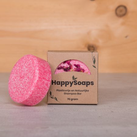 happy soaps, shampoo bar, rozen, la vie en rose, plasticvrij