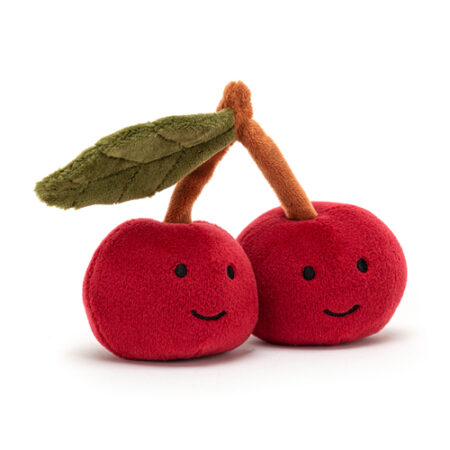 jellycat, cherry, kersjes, knuffel