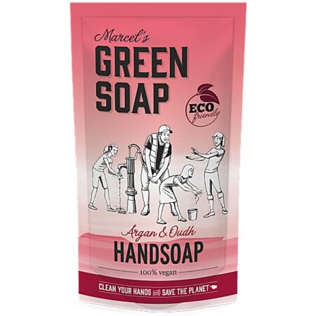 marcels green soap, refill, argan, oudh, 500ml