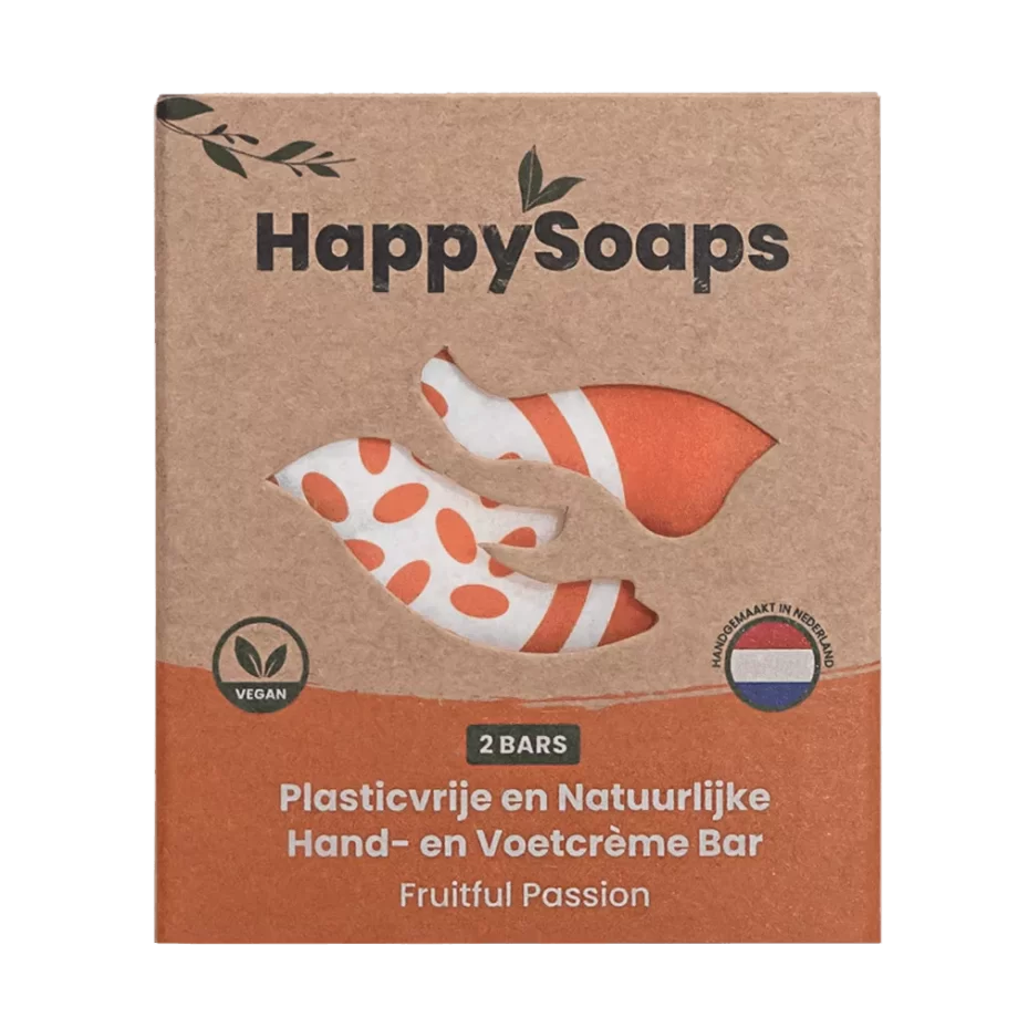 happy soaps, hand, voet, creme, fruitful, passion