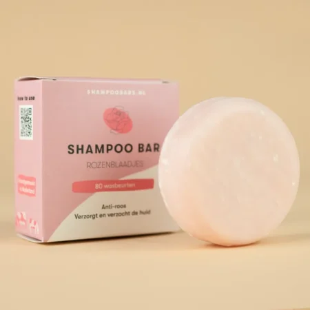 shampoobar rozenblaadjes, 100% plasticvrij, natuurlijke ingrediënten, shampoobars