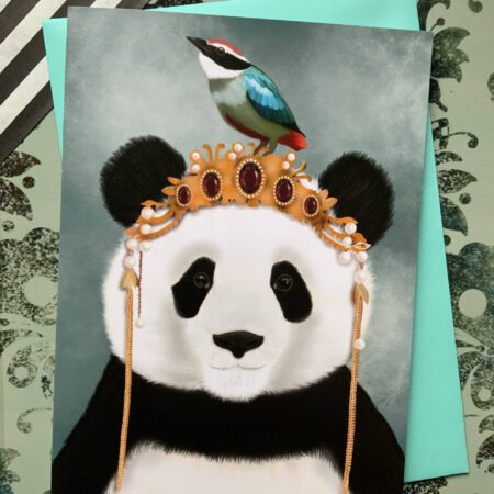 princes coco, the crimson finch, dierenkaart, pandabeer