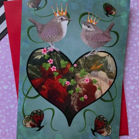 now & forever, dierenkaart, the crimson finch, love birds