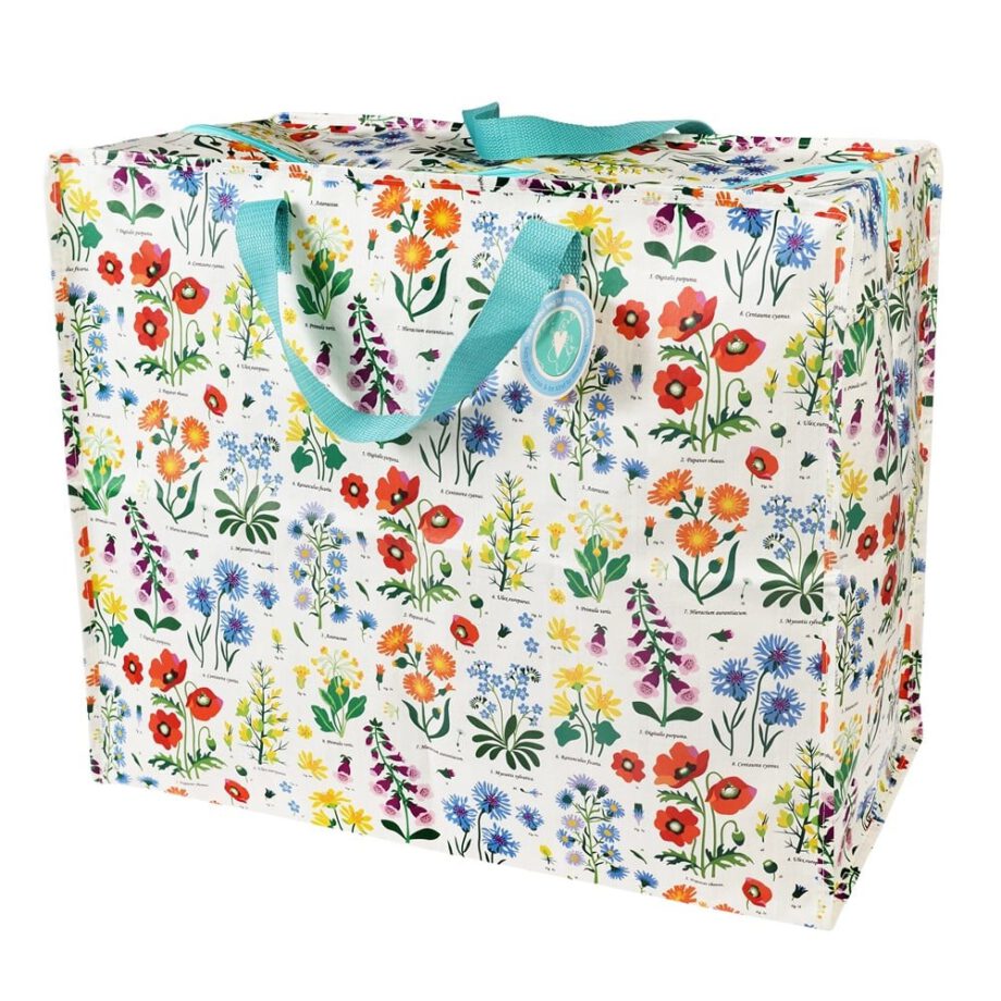 Rex London, Jumbobag Wild Flowers, gerecyclde petflessen, duurzaam, eco