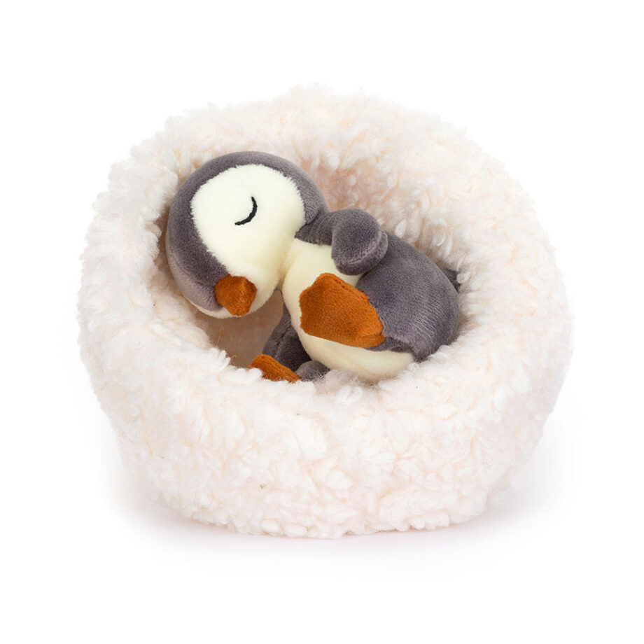 hibernating, penguin, pinguin, mandje, jellycat