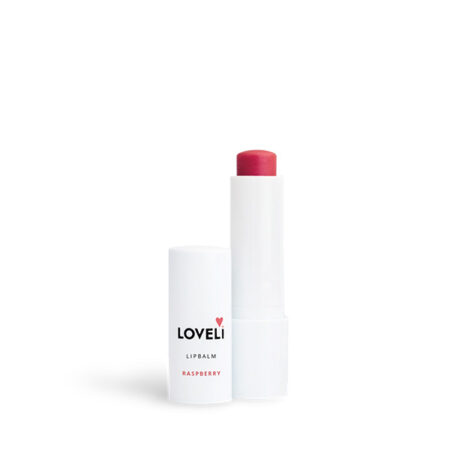 Loveli, lipbalm stick raspberry, 100% troepvrij, 100% natuurlijk