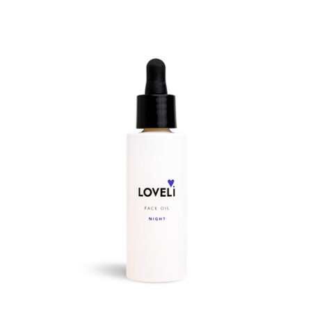 Loveli, face oil night, 100% troepvrij, 100% natuurlijk