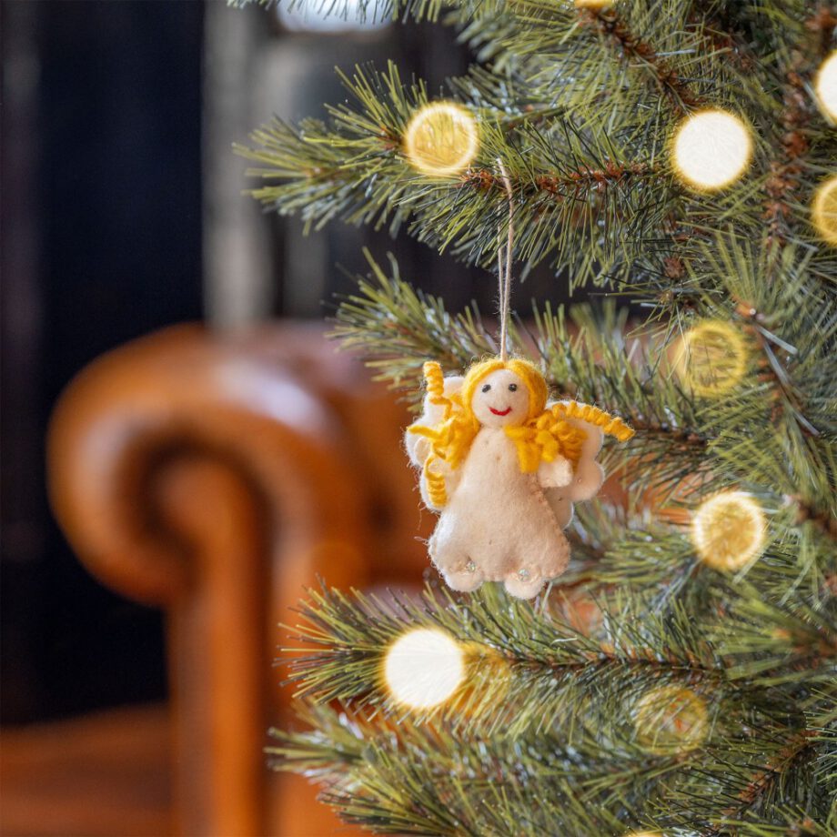 sjaal met verhaal, mini engeltje, Nepal, kerst