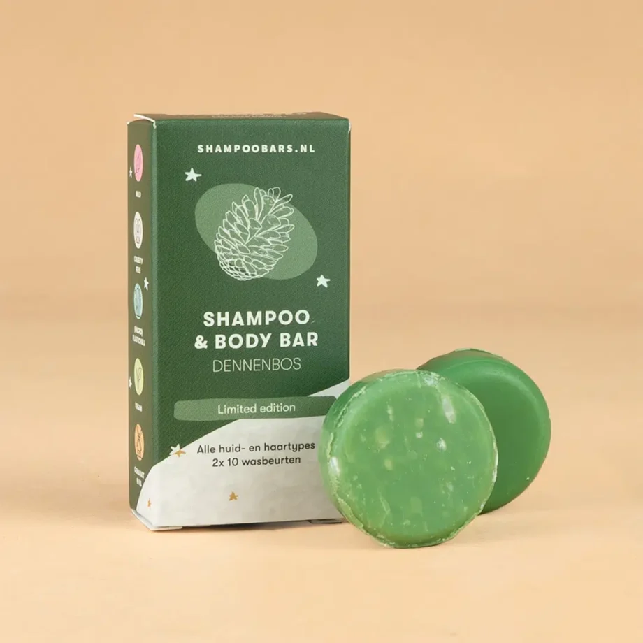 mini shampoo en body bar dennenbox, shampoobars