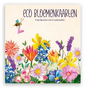 zintenz, karten, mapje, bloemen, bloemzaadjes, eco, oogstafval
